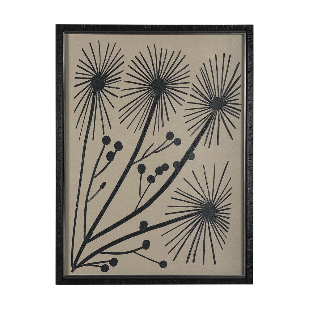 Mercana - Simple Floral - Grow by Mercana Studio Hand Embellished Textured Framed Art Photo Matted under Glass - 14949 view 1