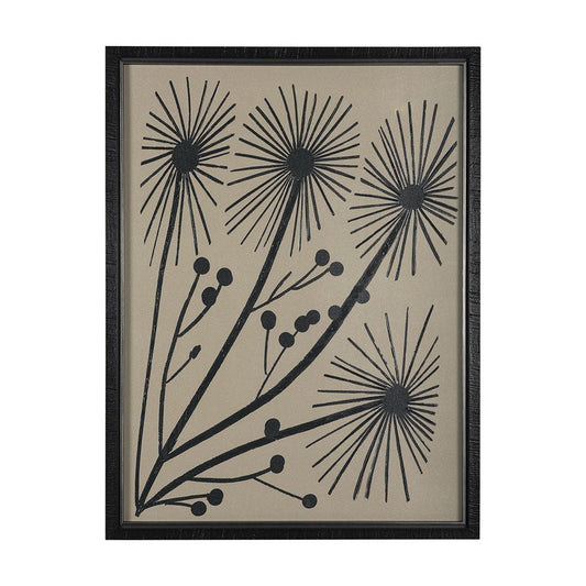 Mercana - Simple Floral - Grow by Mercana Studio Hand Embellished Textured Framed Art Photo Matted under Glass - 14949 view 1