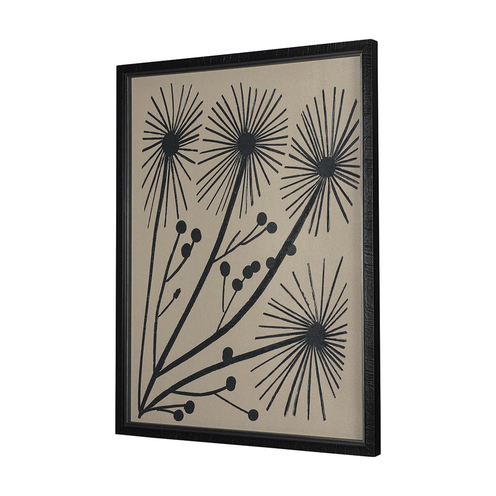 Mercana - Simple Floral - Grow by Mercana Studio Hand Embellished Textured Framed Art Photo Matted under Glass - 14949 view 2