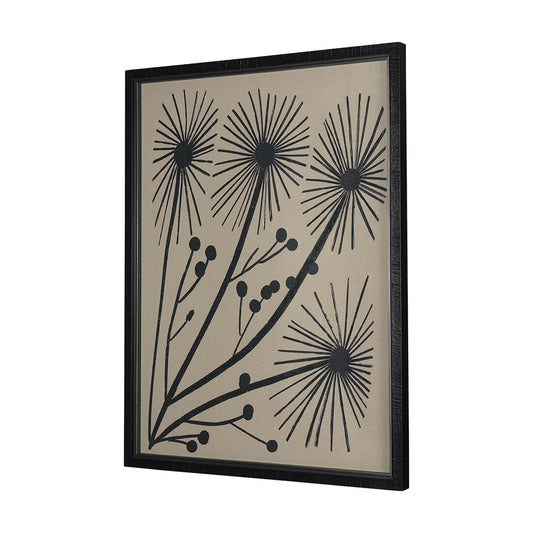 Mercana - Simple Floral - Grow by Mercana Studio Hand Embellished Textured Framed Art Photo Matted under Glass - 14949 view 2