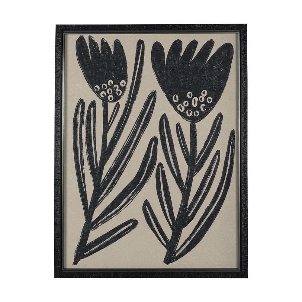 Mercana - Simple Floral - Lively by Mercana Studio Hand Embellished Framed Art Photo Matted under Glass - 14951 view 1