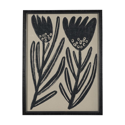 Mercana - Simple Floral - Lively by Mercana Studio Hand Embellished Framed Art Photo Matted under Glass - 14951 view 1