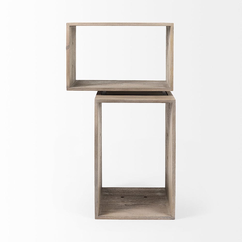 Mercana - Simul Light Brown Wood Modular Shelving Unit (Set of 2) - 69229_CLOSEOUT view 3