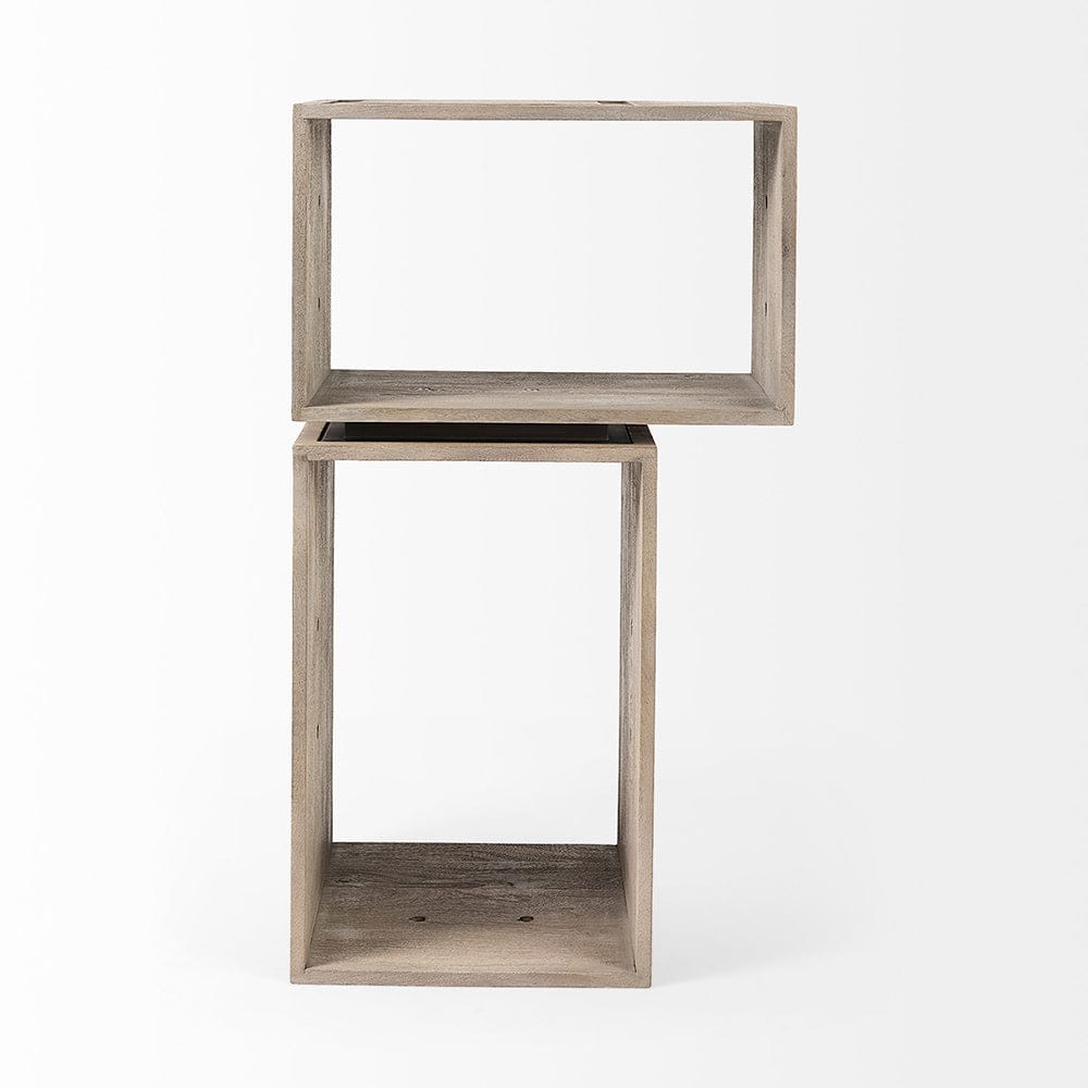Mercana - Simul Light Brown Wood Modular Shelving Unit (Set of 2) - 69229_CLOSEOUT view 5