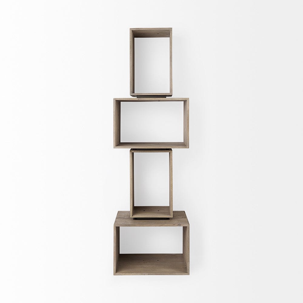 Mercana - Simul Light Brown Wood Modular Shelving Unit (Set of 2) - 69229_CLOSEOUT view 8