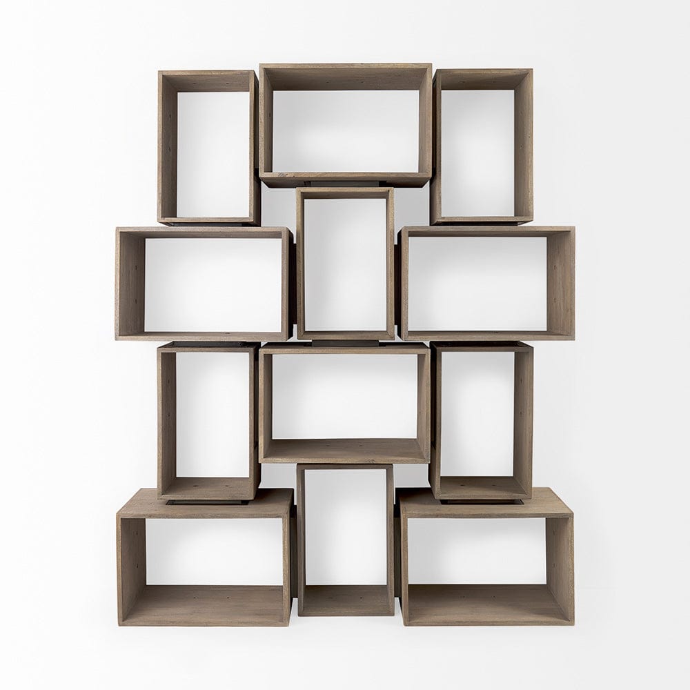 Mercana - Simul Light Brown Wood Modular Shelving Unit (Set of 2) - 69229_CLOSEOUT view 10