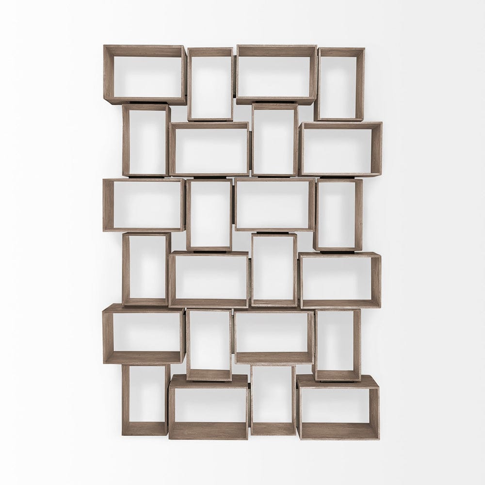 Mercana - Simul Light Brown Wood Modular Shelving Unit (Set of 2) - 69229_CLOSEOUT view 12