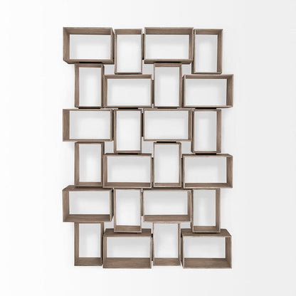 Mercana - Simul Light Brown Wood Modular Shelving Unit (Set of 2) - 69229_CLOSEOUT view 12