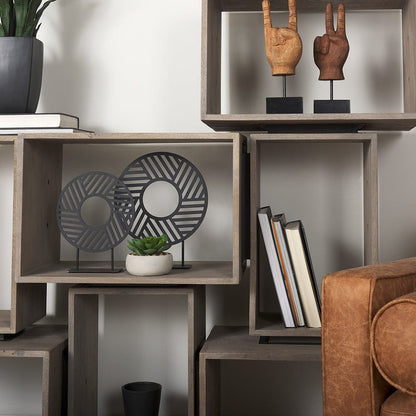 Mercana - Simul Light Brown Wood Modular Shelving Unit (Set of 2) - 69229_CLOSEOUT view 16