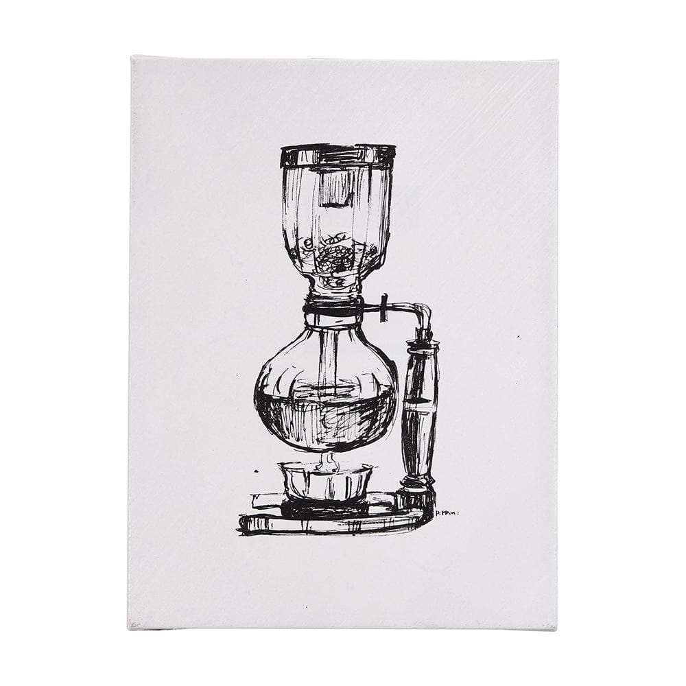 Mercana - Siphon Coffee Maker by Mercana Studio a Hand Embellished Textured Canvas - 102439-L view 1