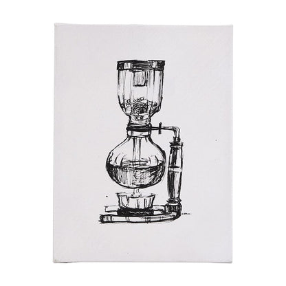 Mercana - Siphon Coffee Maker by Mercana Studio a Hand Embellished Textured Canvas - 102439-S view 1