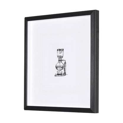 Mercana - Siphon Coffee Maker by Simeng a Framed Art Print Matted under Glass - 14690 view 2
