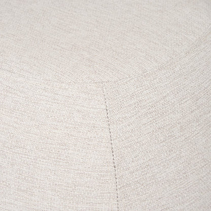 Mercana - Siren Cream Fabric w/ Light Brown Wood Round Accent Stool - 70812 view 6