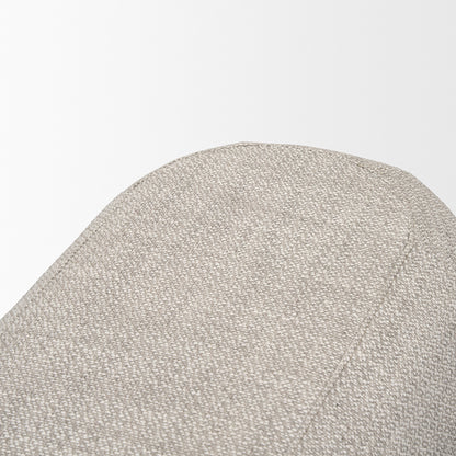 Mercana - Siren Gray Fabric w/ Dark Brown Wood Oblong Bench - 70810 view 5