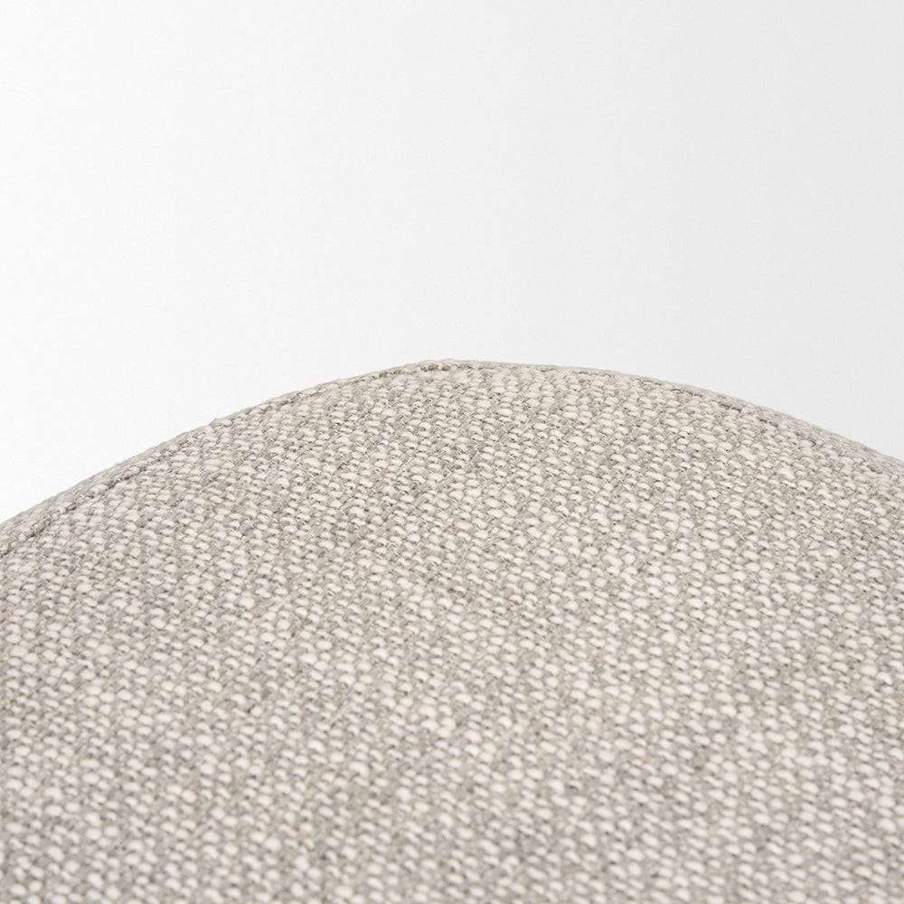 Mercana - Siren Gray Fabric w/ Dark Brown Wood Round Accent Stool - 70809 view 5