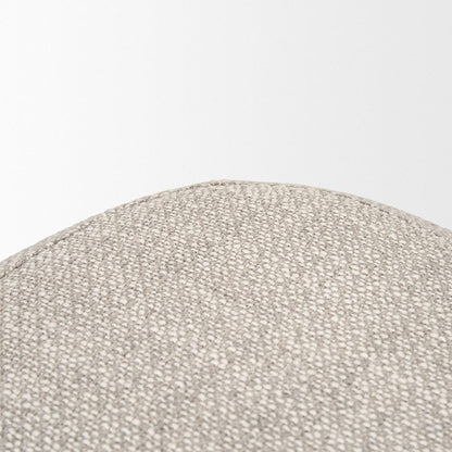 Mercana - Siren Gray Fabric w/ Dark Brown Wood Round Accent Stool - 70809 view 5