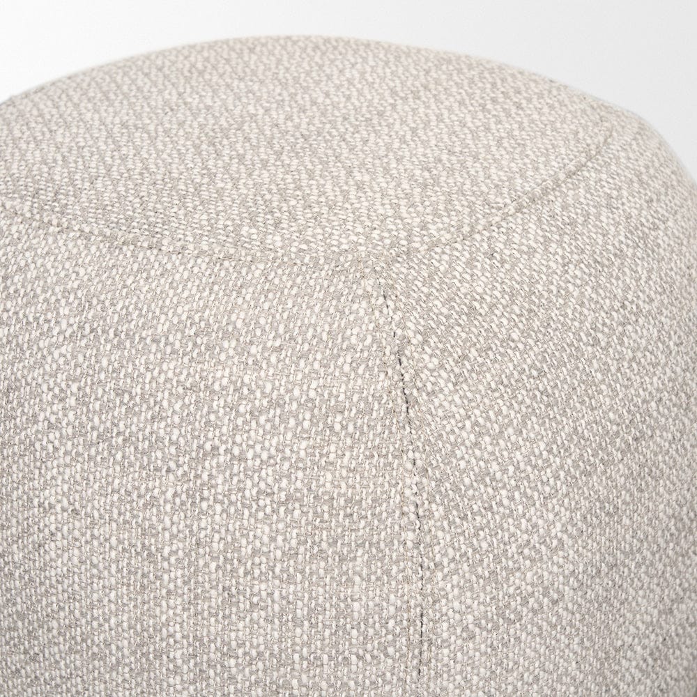 Mercana - Siren Gray Fabric w/ Dark Brown Wood Round Accent Stool - 70809 view 6