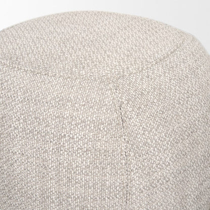 Mercana - Siren Gray Fabric w/ Dark Brown Wood Round Accent Stool - 70809 view 6