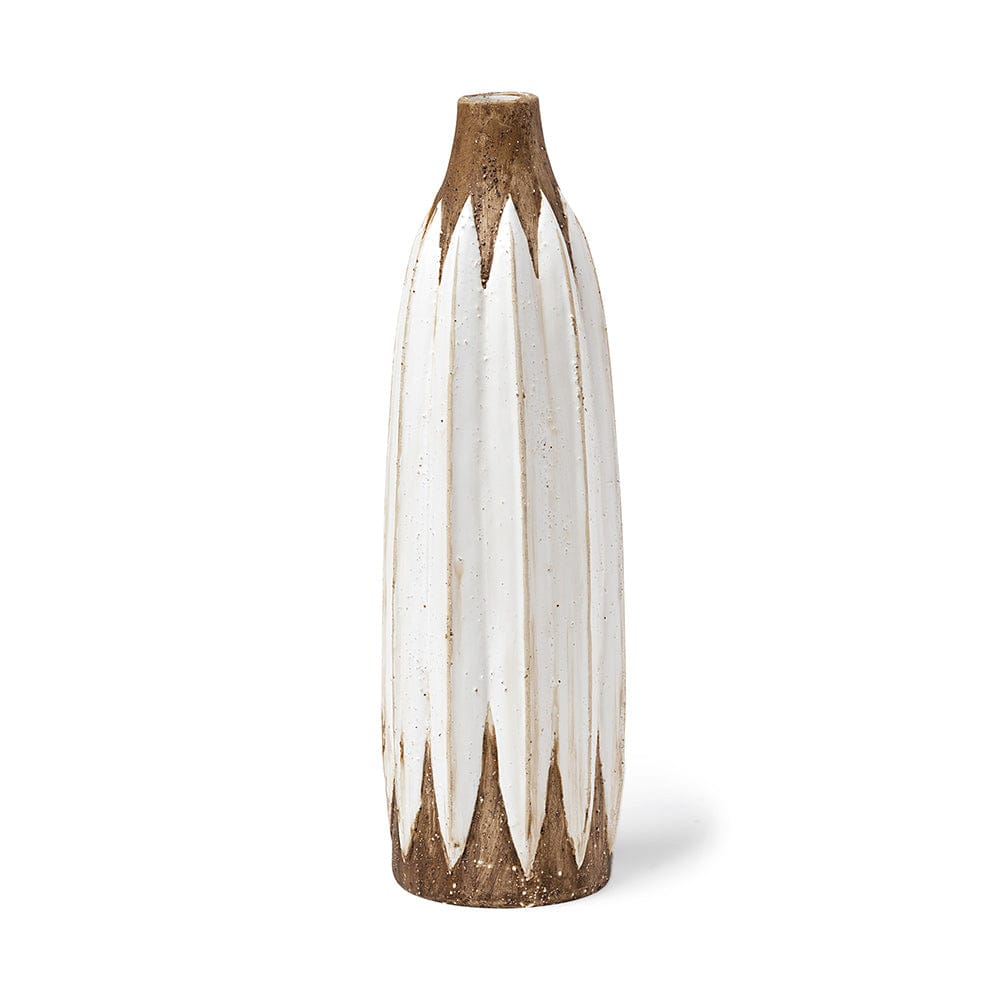 Mercana - Sisko II Tall Rustic Brown White Ceramic Vase - 68614 view 1