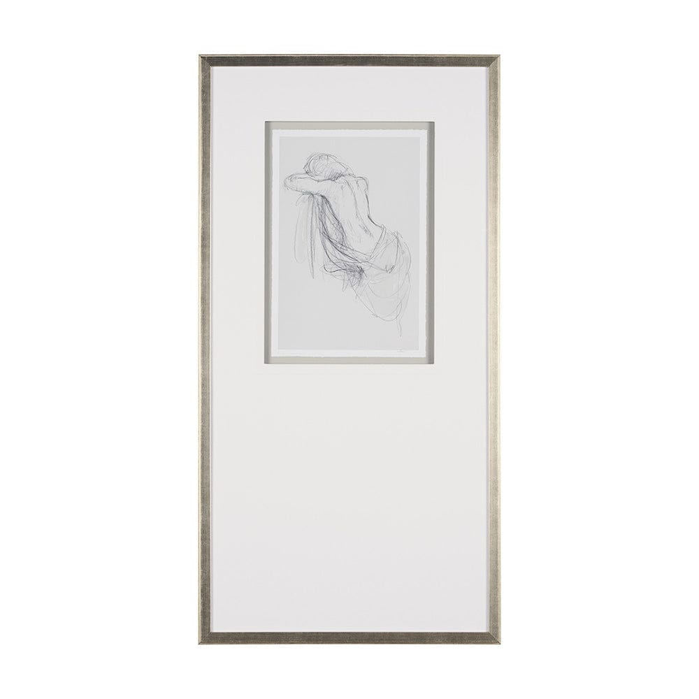 Mercana - Sitting Model III by Mercana Studio a Hand Embellished Framed Art Print Matted under Glass - 15567 view 1