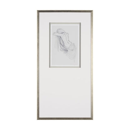 Mercana - Sitting Model III by Mercana Studio a Hand Embellished Framed Art Print Matted under Glass - 15567 view 1
