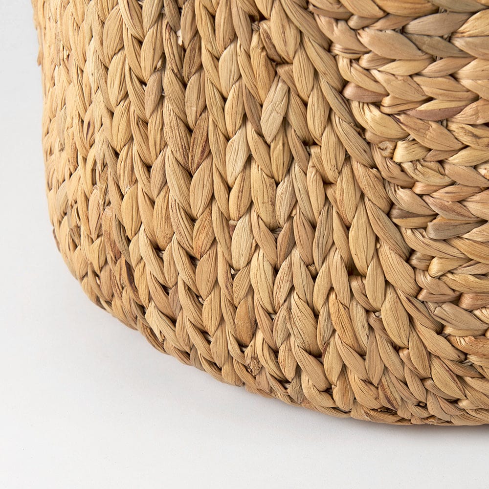 Mercana - Sivan 19.7L x 19.7W x 23.6H Light Brown Water Hyacinth Round Basket W/ Handles (Set of 3) - 69582 view 7