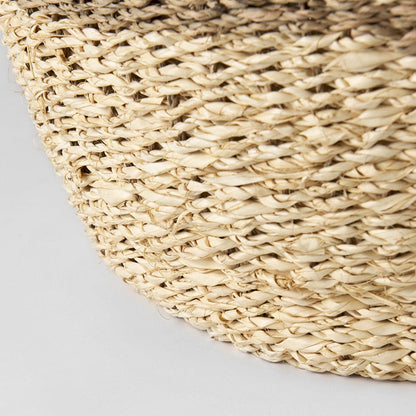 Mercana - Sivannah 19.7L x 19.7W x 23.6H Light Brown and Medium Brown Striped Seagrass Round Basket (Set of 3) - 69599 view 7