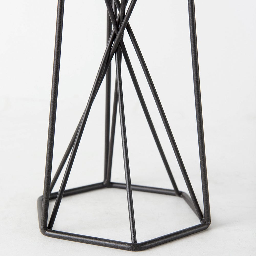 Mercana - Sixx I Small Antiqued Metal Hexagonal Table Candle Holder - 67886 view 9