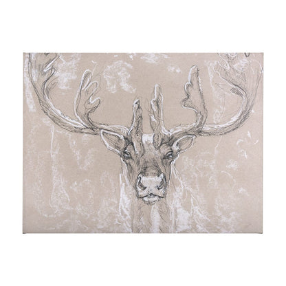 Mercana - Sketch of animal II Caribou by Mercana Studio a Hand Embellished Textured Canvas - 102351-L view 1