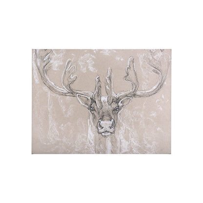 Mercana - Sketch of animal II Caribou by Mercana Studio a Hand Embellished Textured Canvas - 102351-S view 1