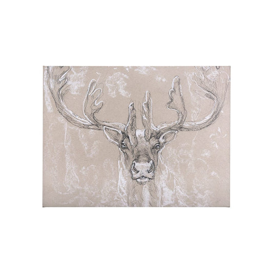 Mercana - Sketch of animal II Caribou by Mercana Studio a Hand Embellished Textured Canvas - 102351-S view 1
