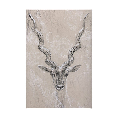 Mercana - Sketch of animal III Antelope by Mercana Studio a Hand Embellished Textured Canvas - 102352-L view 1