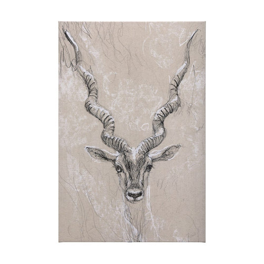 Mercana - Sketch of animal III Antelope by Mercana Studio a Hand Embellished Textured Canvas - 102352-L view 1