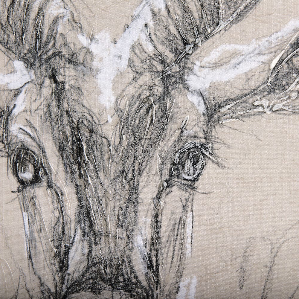 Mercana - Sketch of animal III Antelope by Mercana Studio a Hand Embellished Textured Canvas - 102352-L view 6