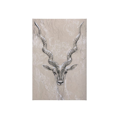 Mercana - Sketch of animal III Antelope by Mercana Studio a Hand Embellished Textured Canvas - 102352-S view 1