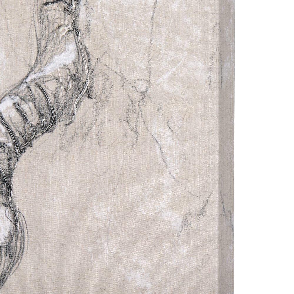 Mercana - Sketch of animal III Antelope by Mercana Studio a Hand Embellished Textured Canvas - 102352-S view 4