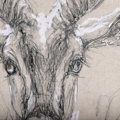 Mercana - Sketch of animal III Antelope by Mercana Studio a Hand Embellished Textured Canvas - 102352-S view 6