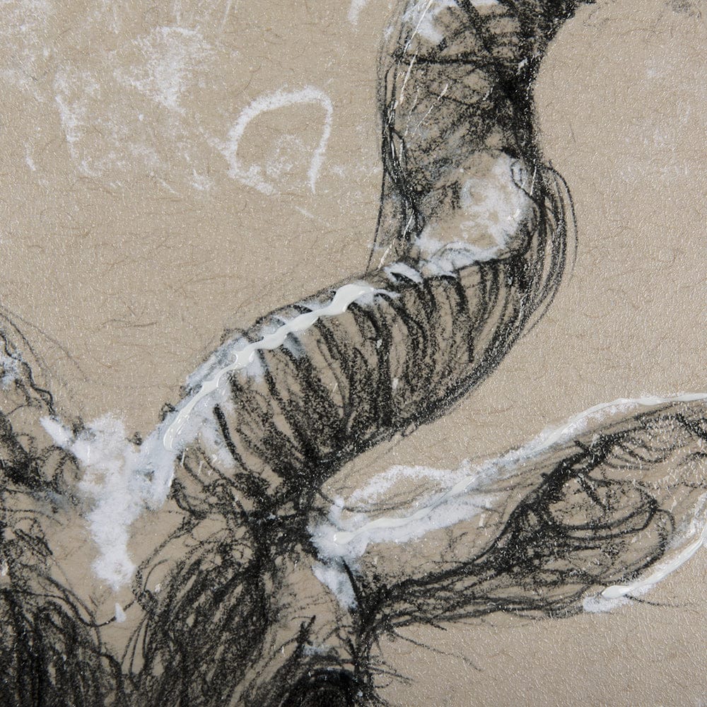 Mercana - Sketch of Animal III Antelope Mercana Studio Hand Embellished Framed Art Print Matted under Glass - 14470 view 7