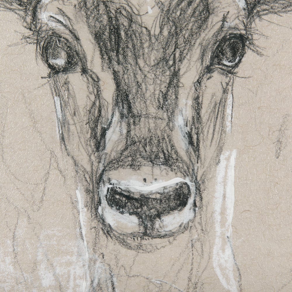 Mercana - Sketch of Animal III Antelope Mercana Studio Hand Embellished Framed Art Print Matted under Glass - 14475 view 6