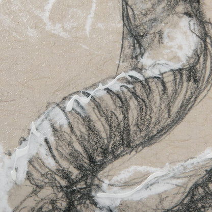 Mercana - Sketch of Animal III Antelope Mercana Studio Hand Embellished Framed Art Print Matted under Glass - 14475 view 7