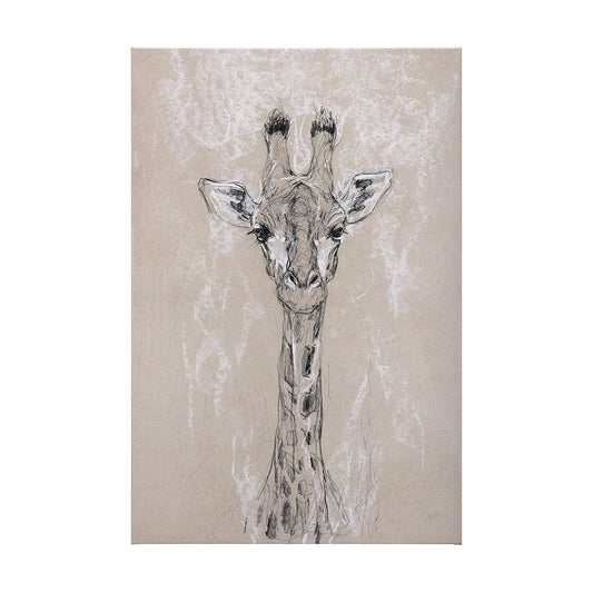 Mercana - Sketch of animal IV Giraffe by Mercana Studio a Hand Embellished Textured Canvas - 102353-L view 1