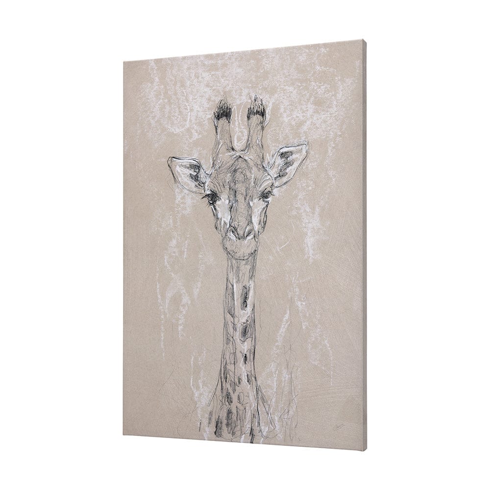 Mercana - Sketch of animal IV Giraffe by Mercana Studio a Hand Embellished Textured Canvas - 102353-L view 2