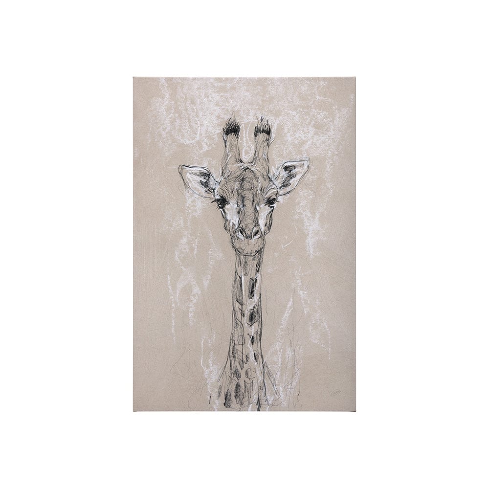 Mercana - Sketch of animal IV Giraffe by Mercana Studio a Hand Embellished Textured Canvas - 102353-S view 1