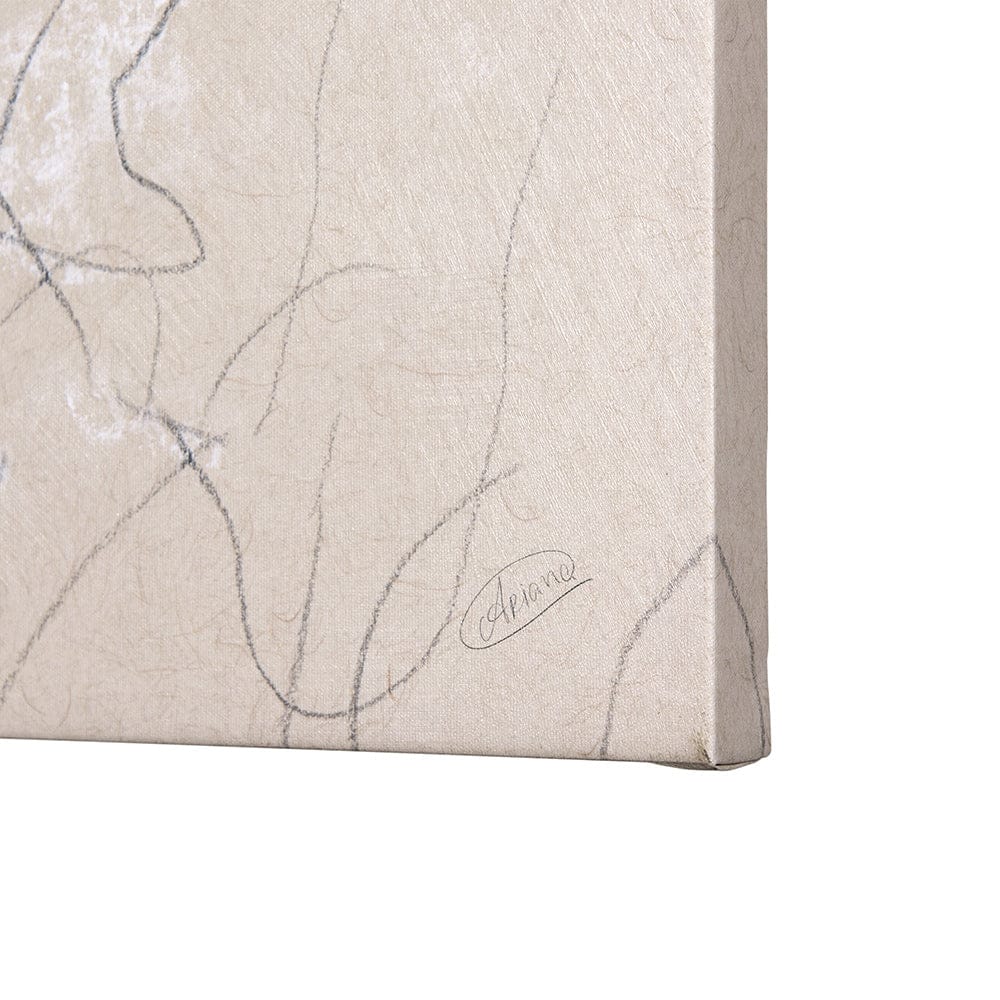Mercana - Sketch of animal IX Bison by Mercana Studio a Hand Embellished Textured Canvas - 102358-L view 5