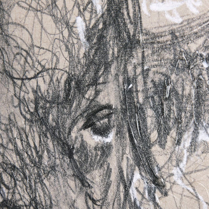 Mercana - Sketch of animal IX Bison by Mercana Studio a Hand Embellished Textured Canvas - 102358-S view 6
