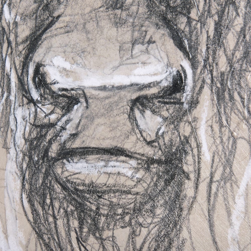 Mercana - Sketch of animal IX Bison by Mercana Studio a Hand Embellished Textured Canvas - 102358-S view 7
