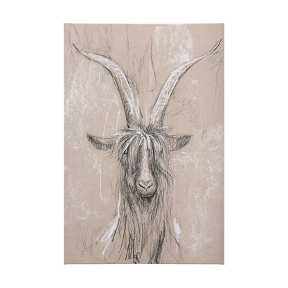 Mercana - Sketch of animal V Goat by Mercana Studio a Hand Embellished Textured Canvas - 102354-L view 1