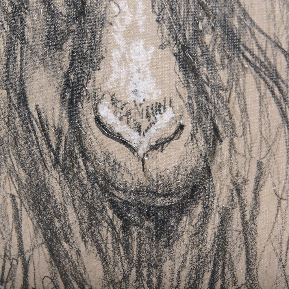 Mercana - Sketch of animal V Goat by Mercana Studio a Hand Embellished Textured Canvas - 102354-L view 7