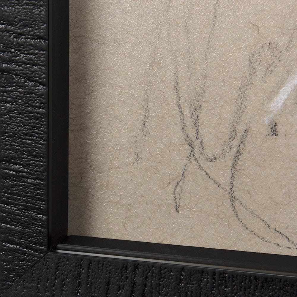 Mercana - Sketch of Animal V Goat by Mercana Studio Hand Embellished Framed Art Print Matted under Glass - 14472 view 5