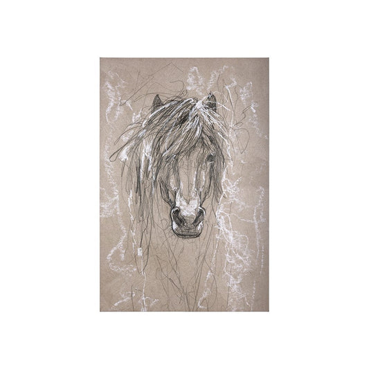 Mercana - Sketch of animal VI Pony by Mercana Studio a Hand Embellished Textured Canvas - 102355-S view 1